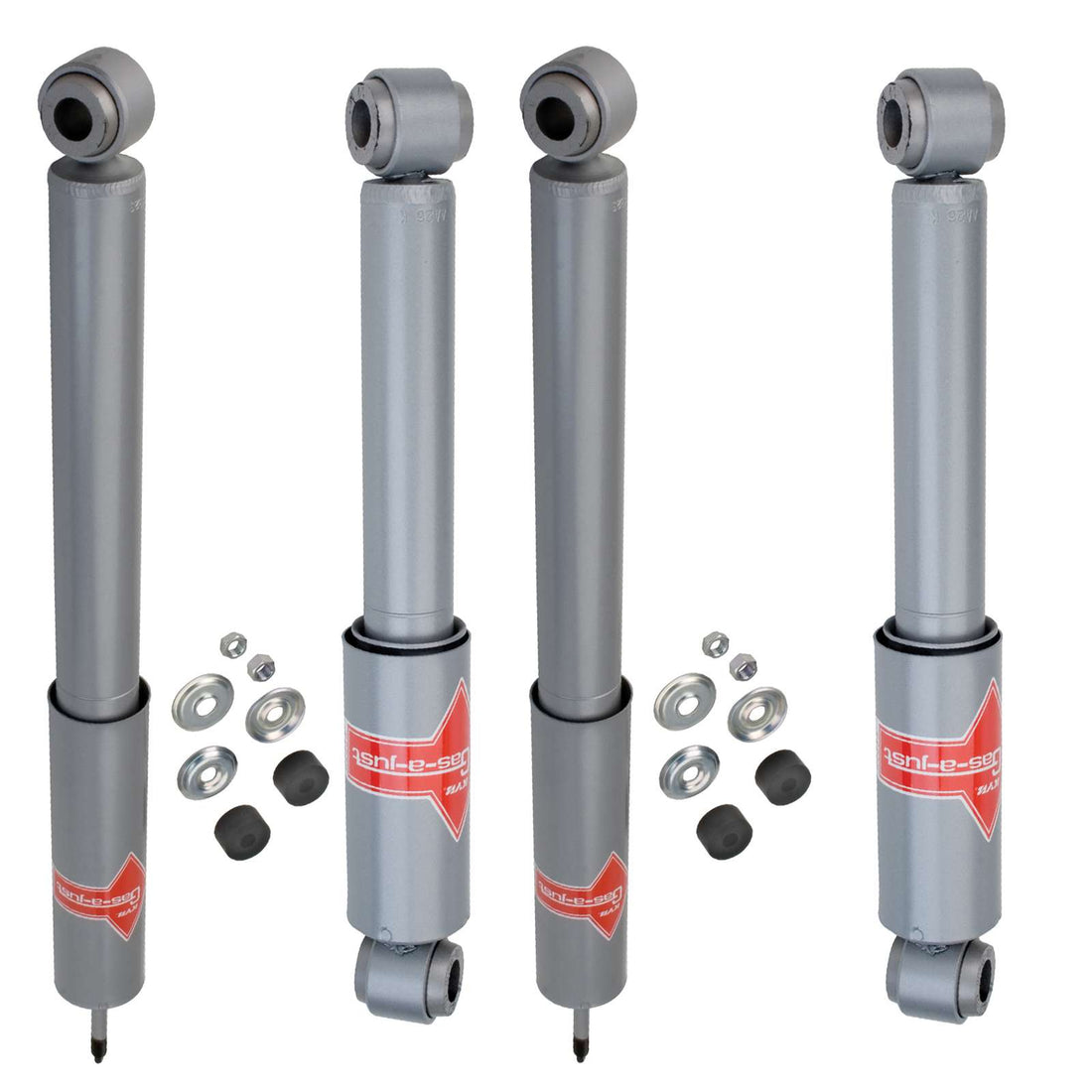KYB Gas-A-Just Monotube Shocks Set - 1985-1987 Toyota Land Cruiser 80 4WD