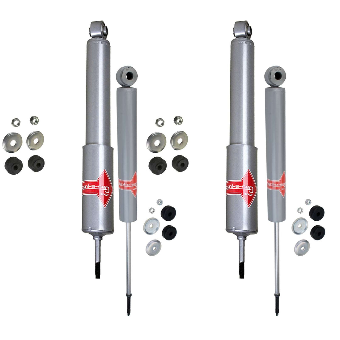 KYB Gas-A-Just Monotube Shocks Set - 1991-1997 Isuzu Rodeo 4WD RWD