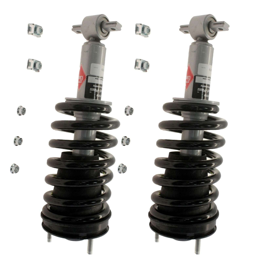 KYB Strut Plus Shocks & Spring Assembly Front Pair - 2007-2013 GMC Sierra 1500 4WD