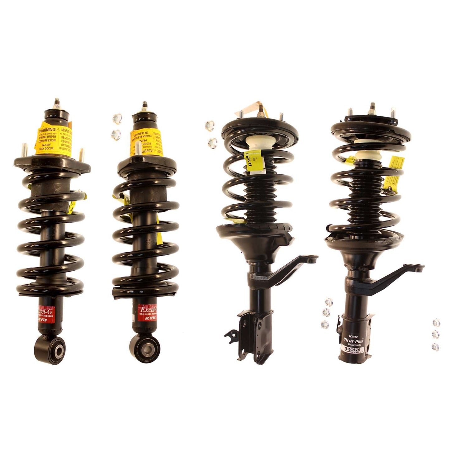 KYB Strut Plus Shocks & Spring Assembly Set - 2002-2004 Honda CR-V
