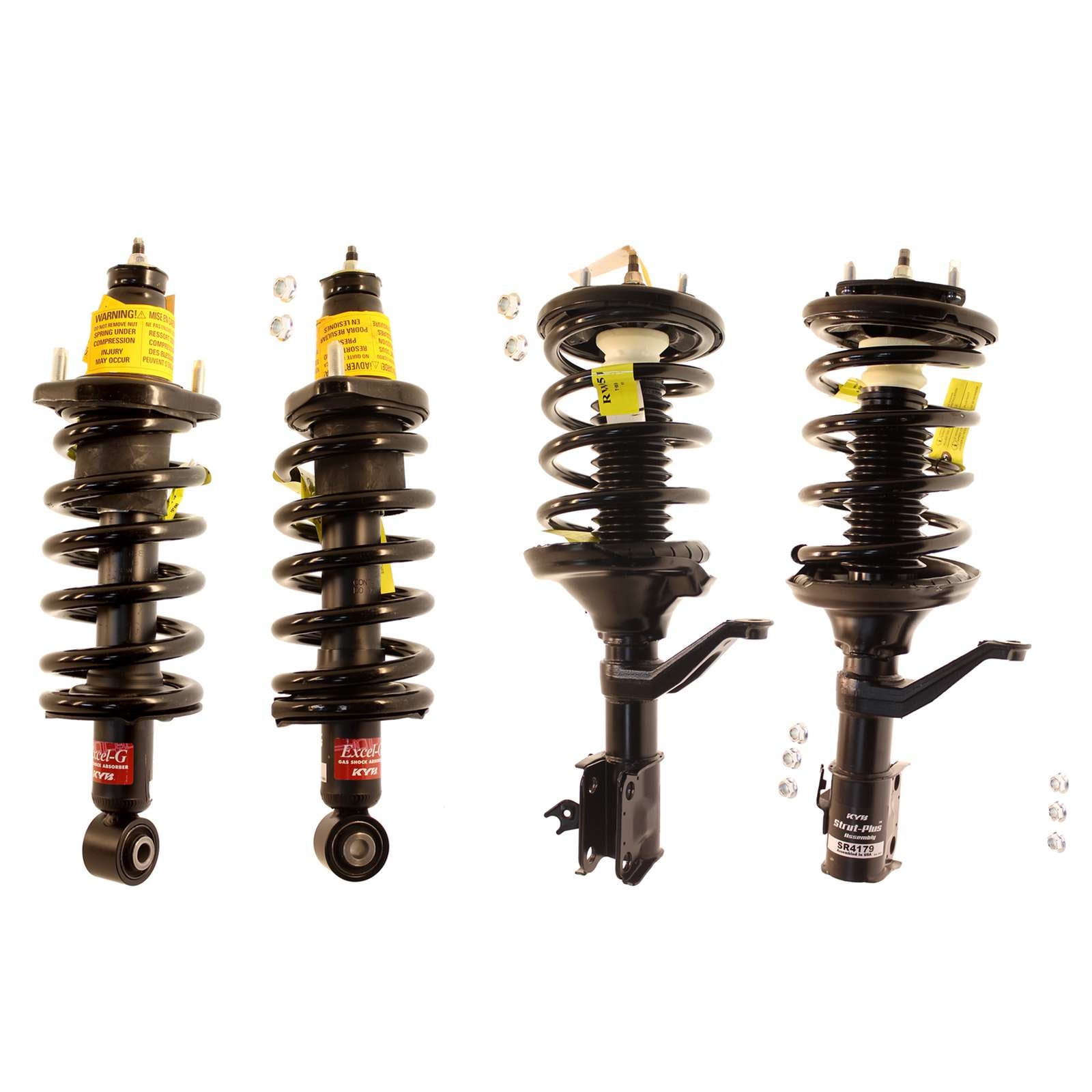 KYB Strut Plus Shocks & Spring Assembly Set - 2002-2004 Honda CR-V