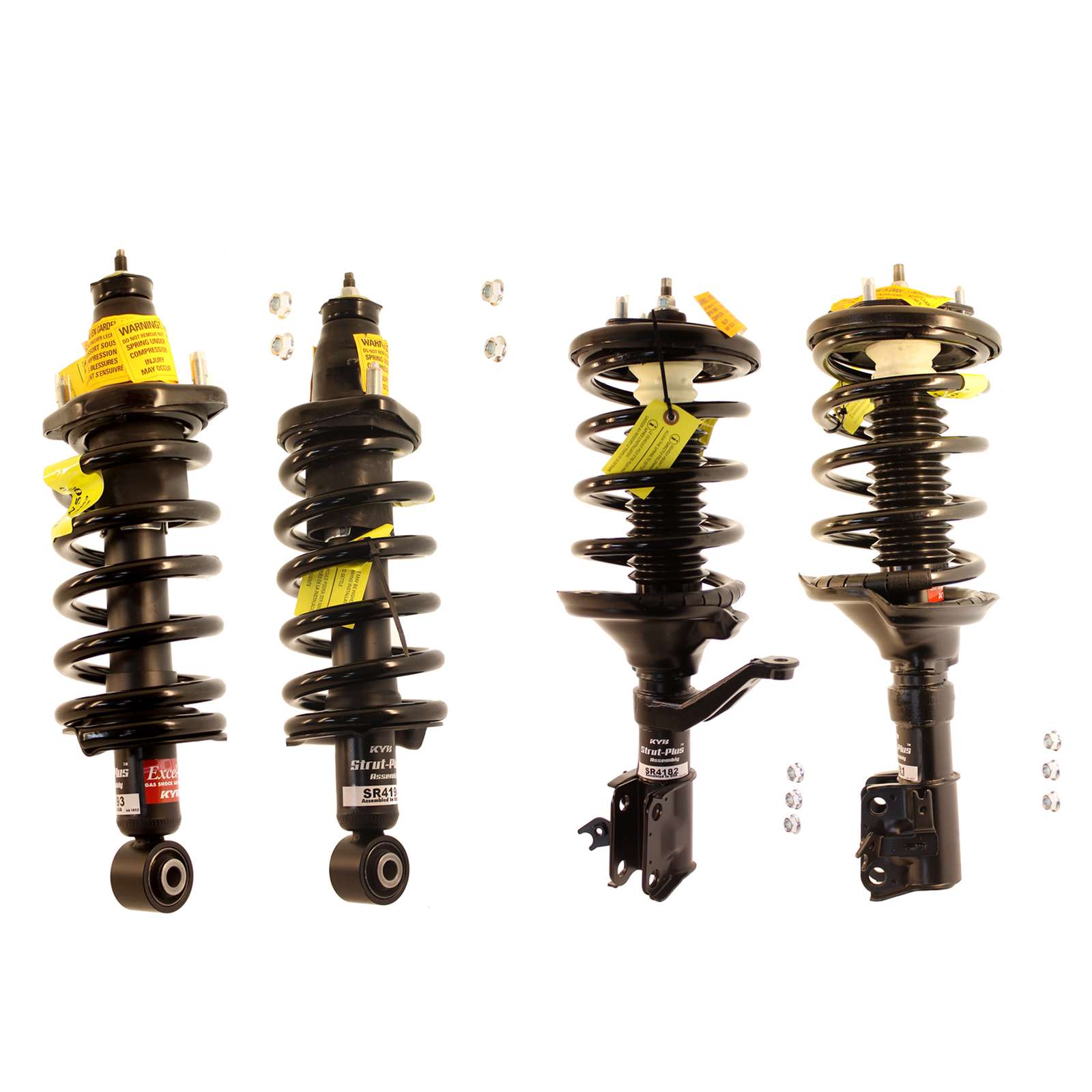 KYB Strut Plus Shocks & Spring Assembly Set - 2005-2006 Honda CR-V 4WD AWD FWD