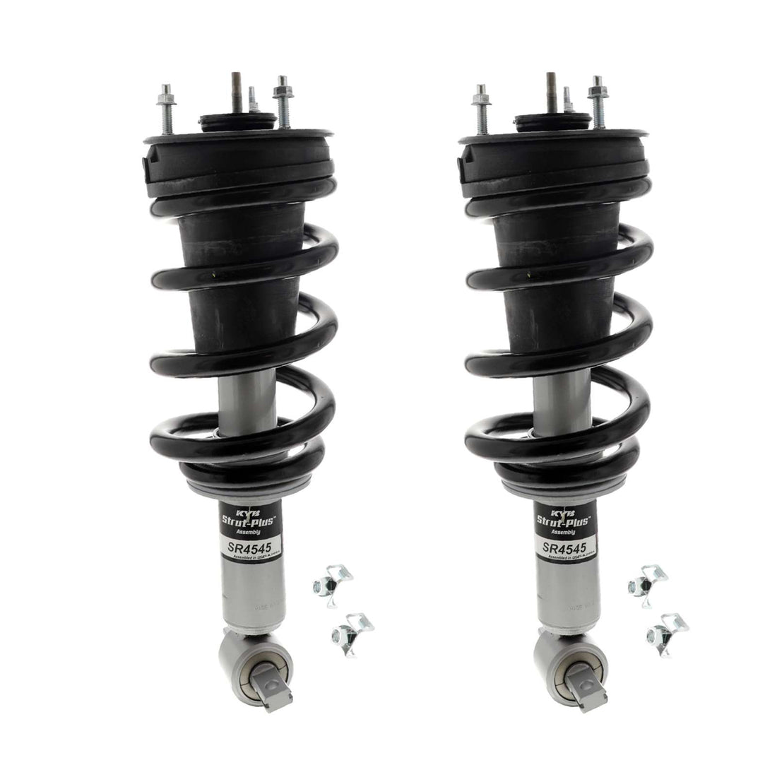 KYB Strut Plus Shocks & Spring Assembly Front Pair - 2014-2018 GMC Sierra 1500 RWD
