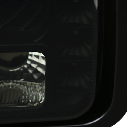 1997-2001 Jeep Cherokee Halo Projector Headlights w/ SMD LED Light Strip (Black Housing/Smoked Lens)