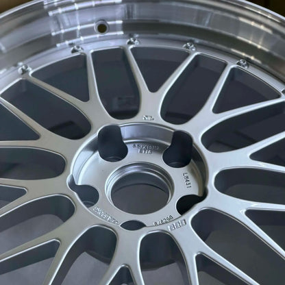 BBS LM 19x8.5 +18, 19x10 +25 5x120 Diamond Silver (SET)