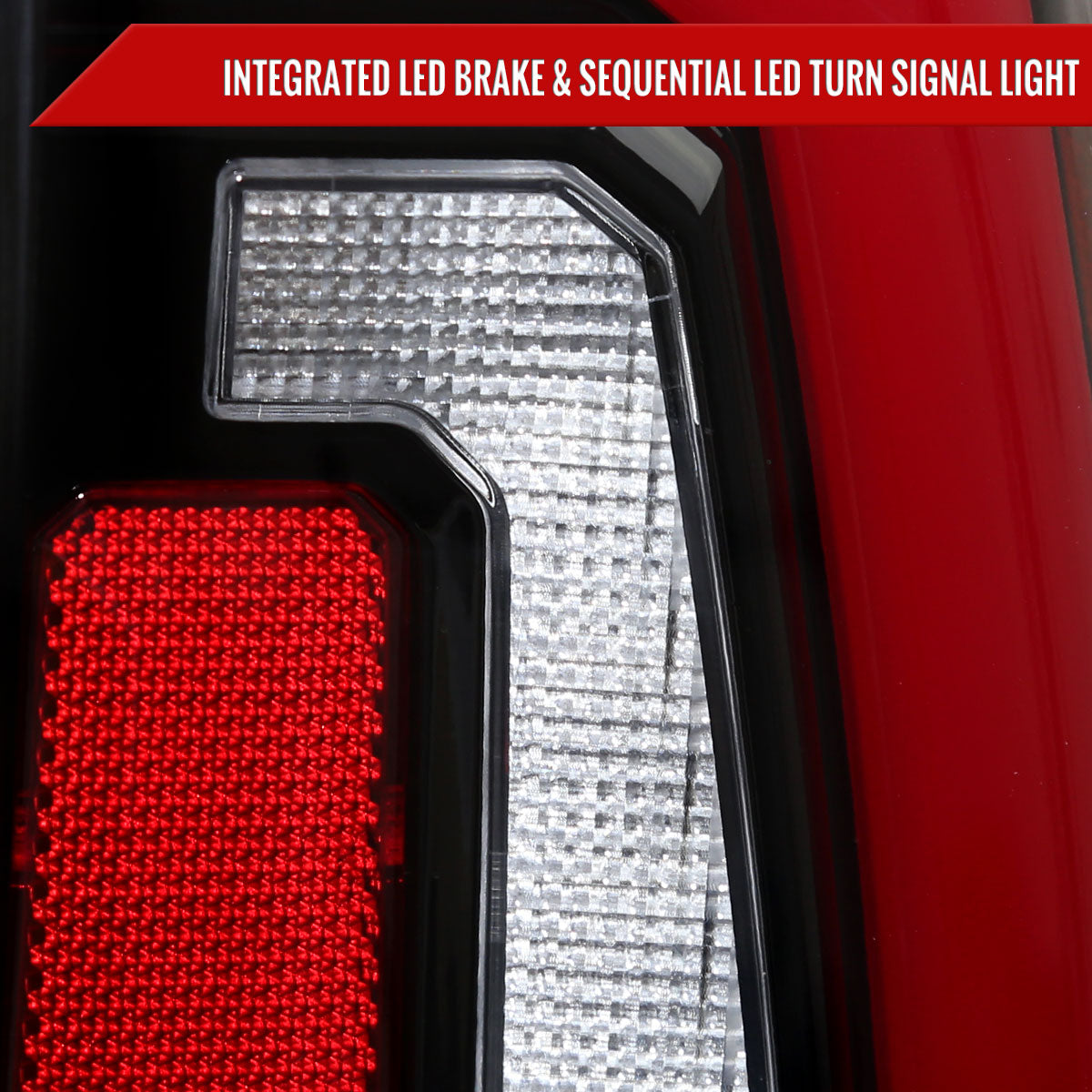 2007-2014 Chevrolet Tahoe/Suburban / 2007-2014 GMC Yukon/Yukon Denali LED Sequential Turn Signal Tail Lights (Jet Black Housing/Clear Lens)