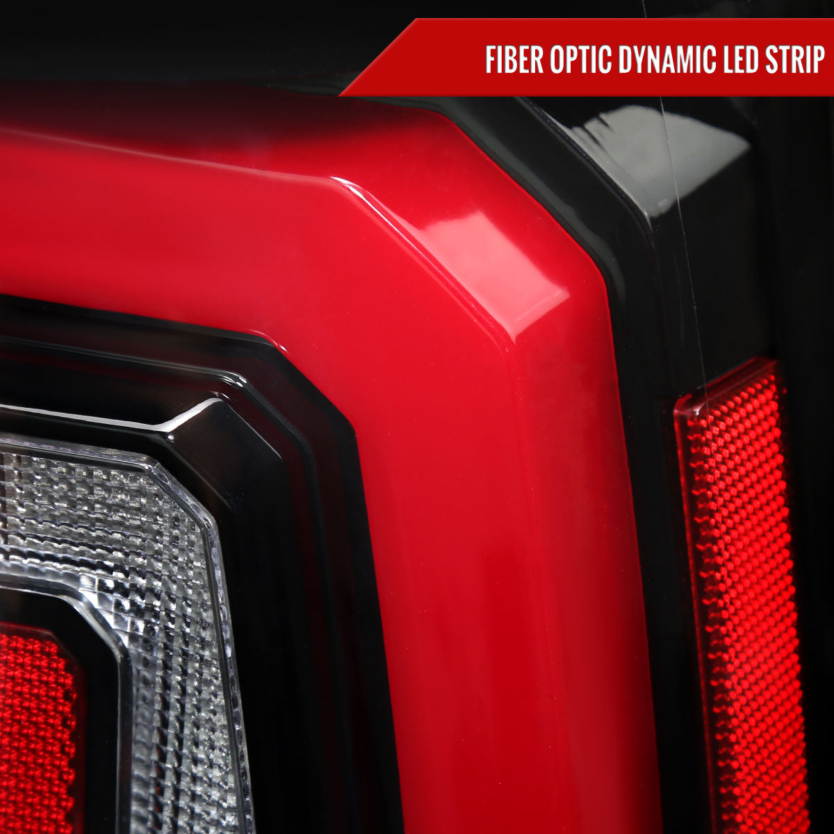 2007-2014 Chevrolet Tahoe/Suburban / 2007-2014 GMC Yukon/Yukon Denali LED Sequential Turn Signal Tail Lights (Jet Black Housing/Clear Lens)