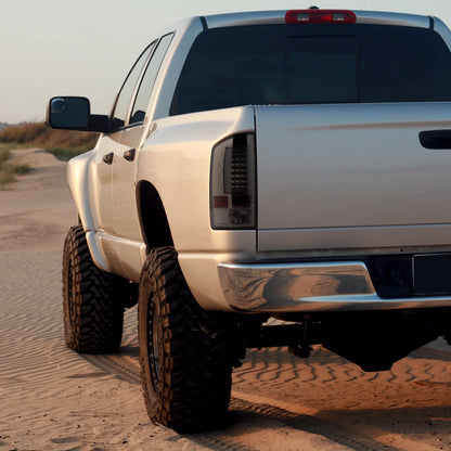 2002-2006 Dodge RAM 1500 2500 3500 LED Tail Lights -G2 (Chrome Housing/Smoked Lens)