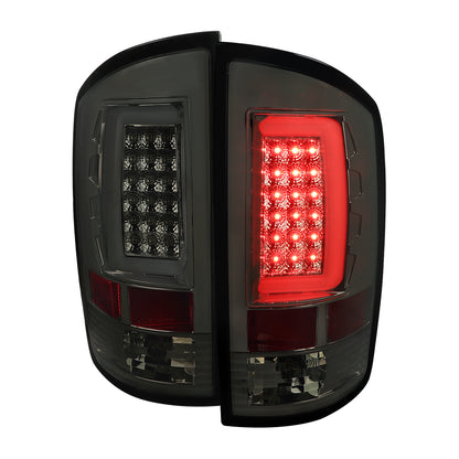2002-2006 Dodge RAM 1500 2500 3500 LED Tail Lights -G2 (Chrome Housing/Smoked Lens)