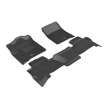 3D MAXpider KAGU 1st & 2nd & 3rd Row Floormats - Black | 2015-2020 Chevrolet Tahoe (L1CH06201509)