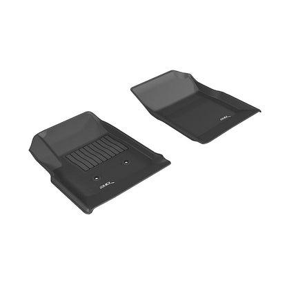 3D MAXpider KAGU 1st Row Floormat - Black | 2015-2020 Chevrolet/GMC Colorado/Canyon Crew Cab (L1CH06711509)