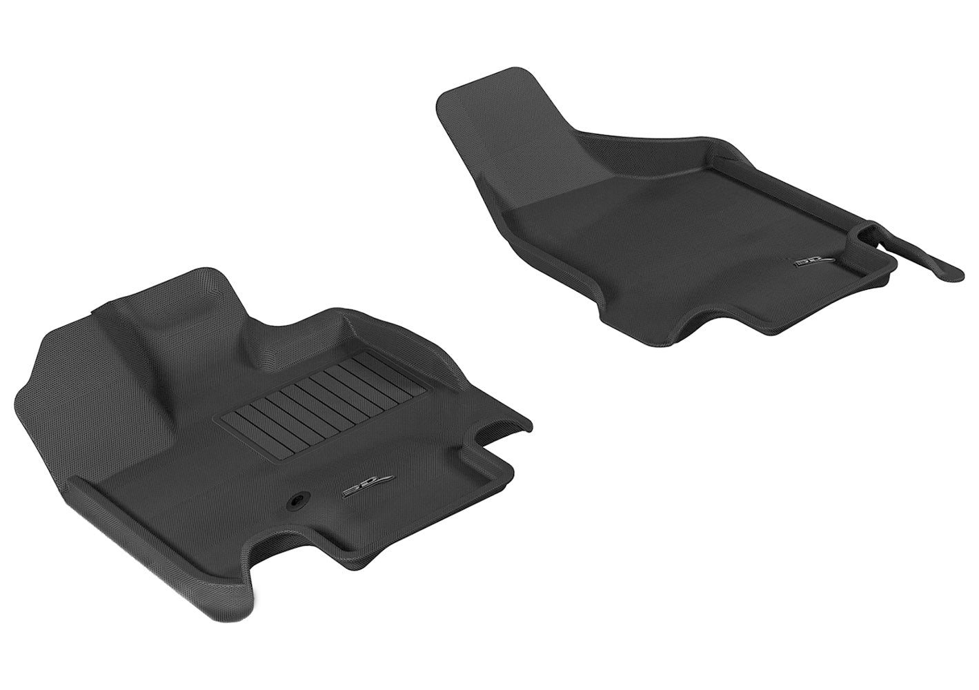 3D MAXpider KAGU 1st Row Floormat - Black | 2008-2019 Dodge Grand Caravan (L1DG01611509)
