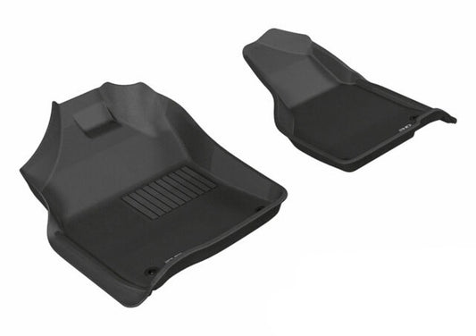 3D MAXpider KAGU 1st Row Floormat - Black | 2012-2020 Dodge Ram 1500 Crew/2500/3500 Crew/Mega (L1DG02011509)