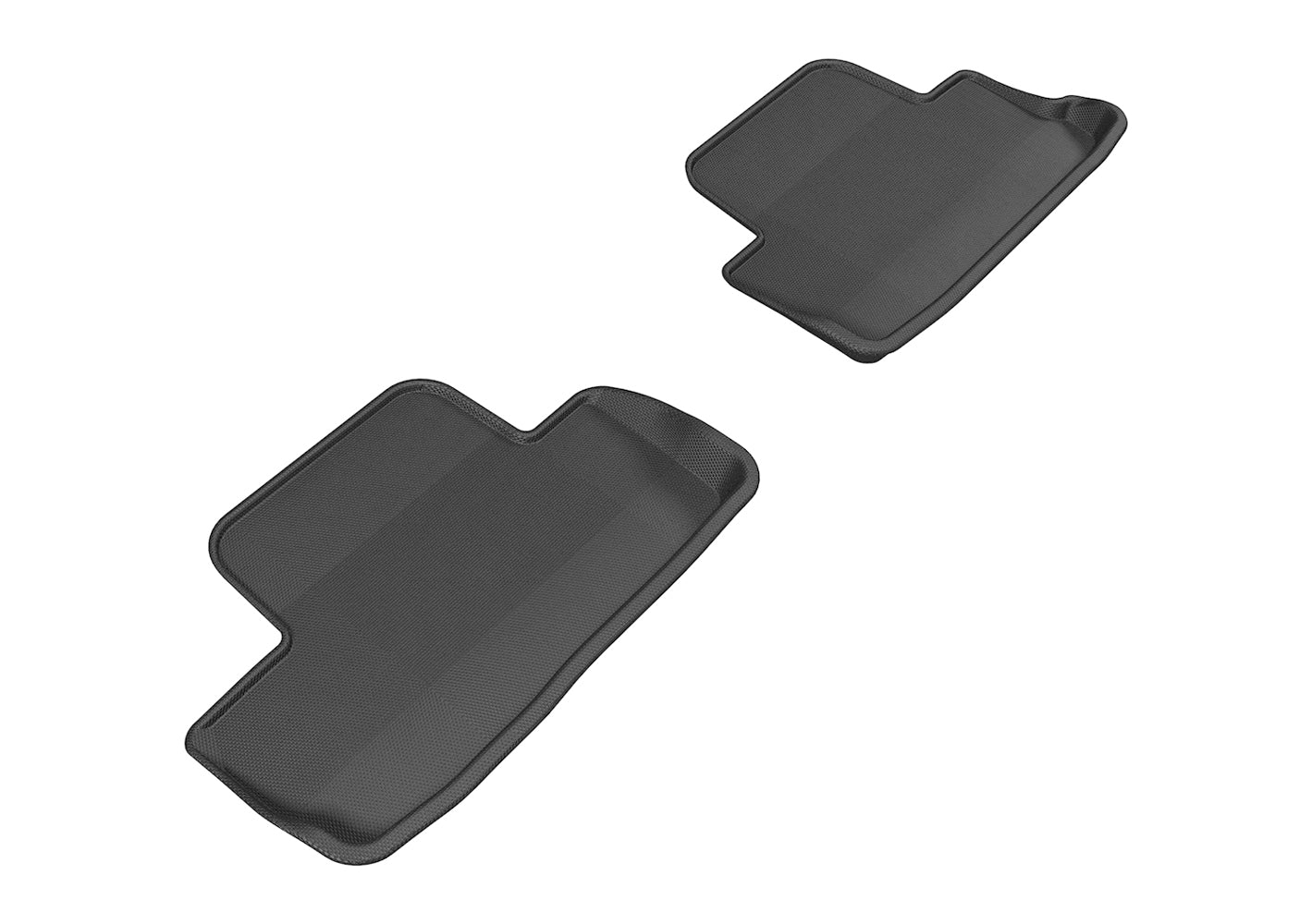 3D MAXpider KAGU 2nd Row Floormats - Black | 2005-2014 Ford Mustang (L1FR06521509)
