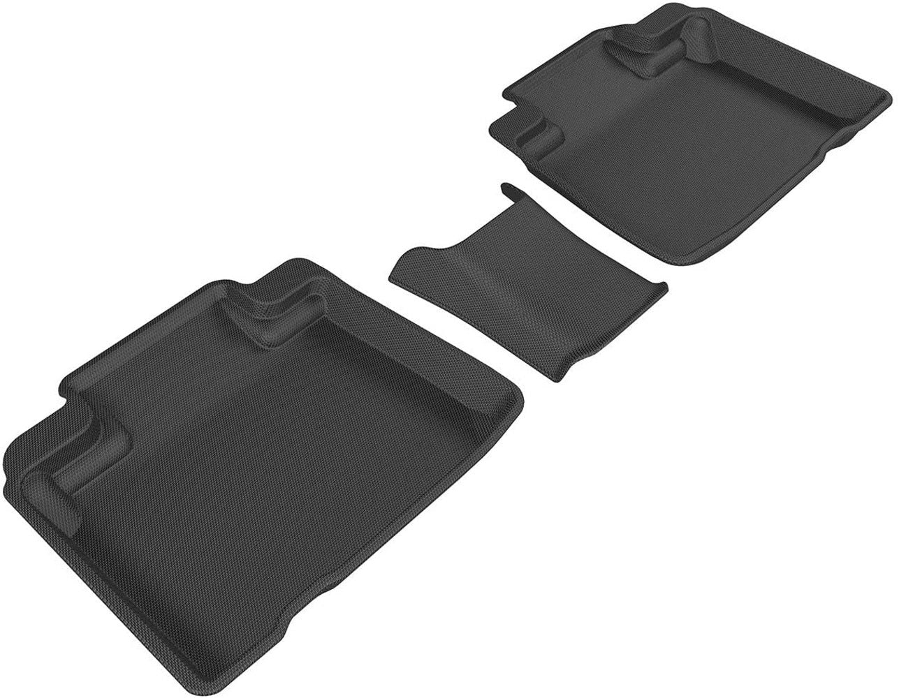 3D MAXpider KAGU 2nd Row Floormats - Black | 2015-2020 Ford Edge (L1FR09321509)
