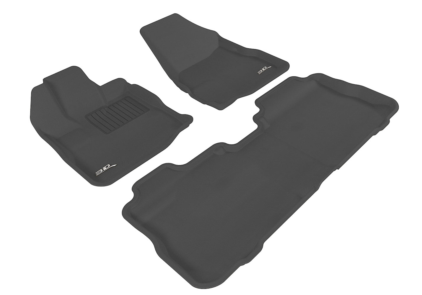 3D MAXpider KAGU 1st & 2nd Row Floormats - Black | 2010-2017 GMC Terrain (L1GM00501509)