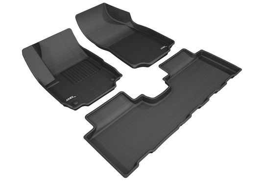 3D MAXpider KAGU 1st & 2nd Row Floormats - Black | 2018-2020 GMC Terrain (L1GM02301509)