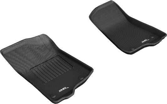 3D MAXpider KAGU 1st Row Floormat - Black | 2018-2020 Jeep Wrangler JL Sport/Gladiator Jt (L1JP01911509)