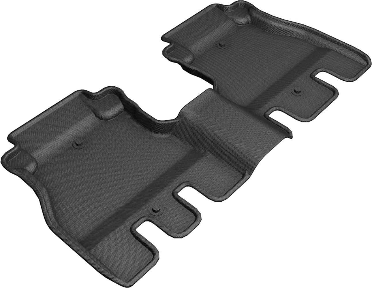 3D MAXpider KAGU 2nd Row Floormats - Black | 2018-2020 Jeep Wrangler JL Unlimited (L1JP01921509)