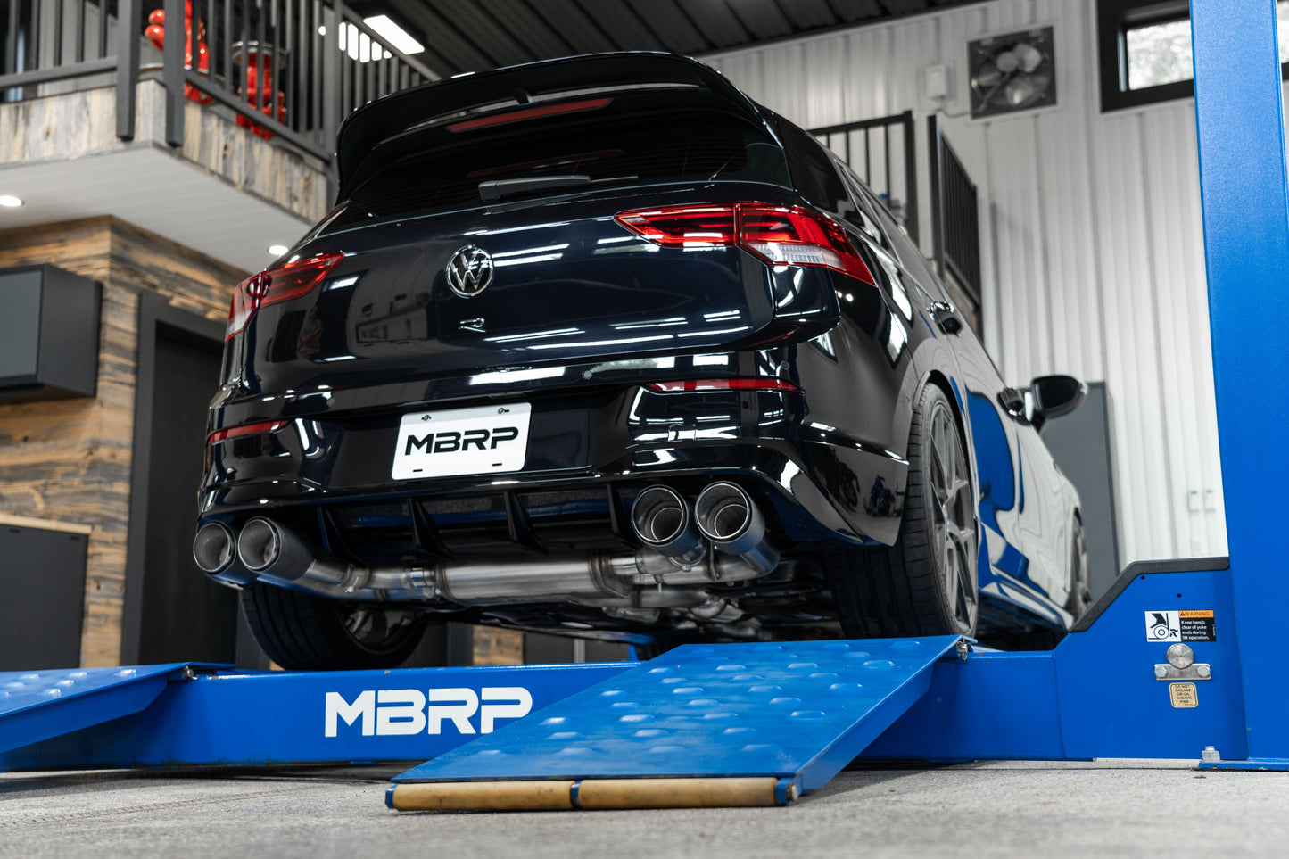 MBRP 3" Cat Back Quad Tip Exhaust System - VW Mk8 Golf R