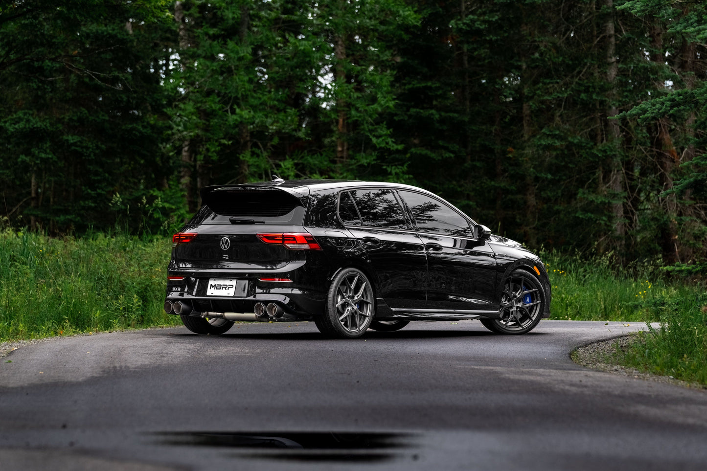 MBRP 3" Cat Back Quad Tip Exhaust System - VW Mk8 Golf R