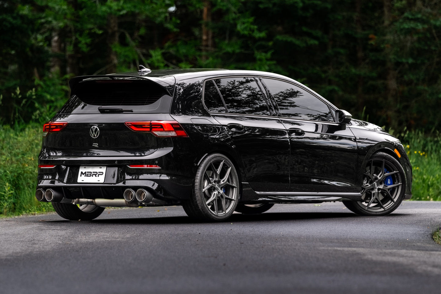 MBRP 3" Cat Back Quad Tip Exhaust System - VW Mk8 Golf R