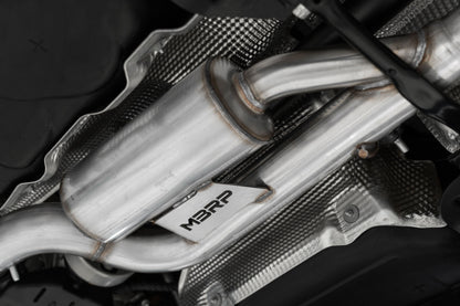 MBRP 3" Cat Back Quad Tip Exhaust System - VW Mk8 Golf R