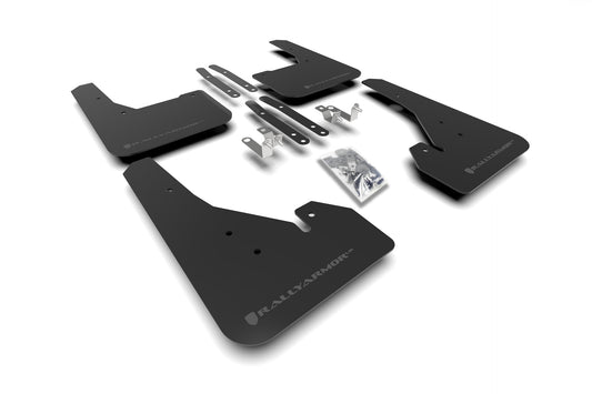 RallyArmor UR Black Mud Flap w/ Grey Logo | 2023+ Toyota Corolla (MF67-UR-BLK/GRY)