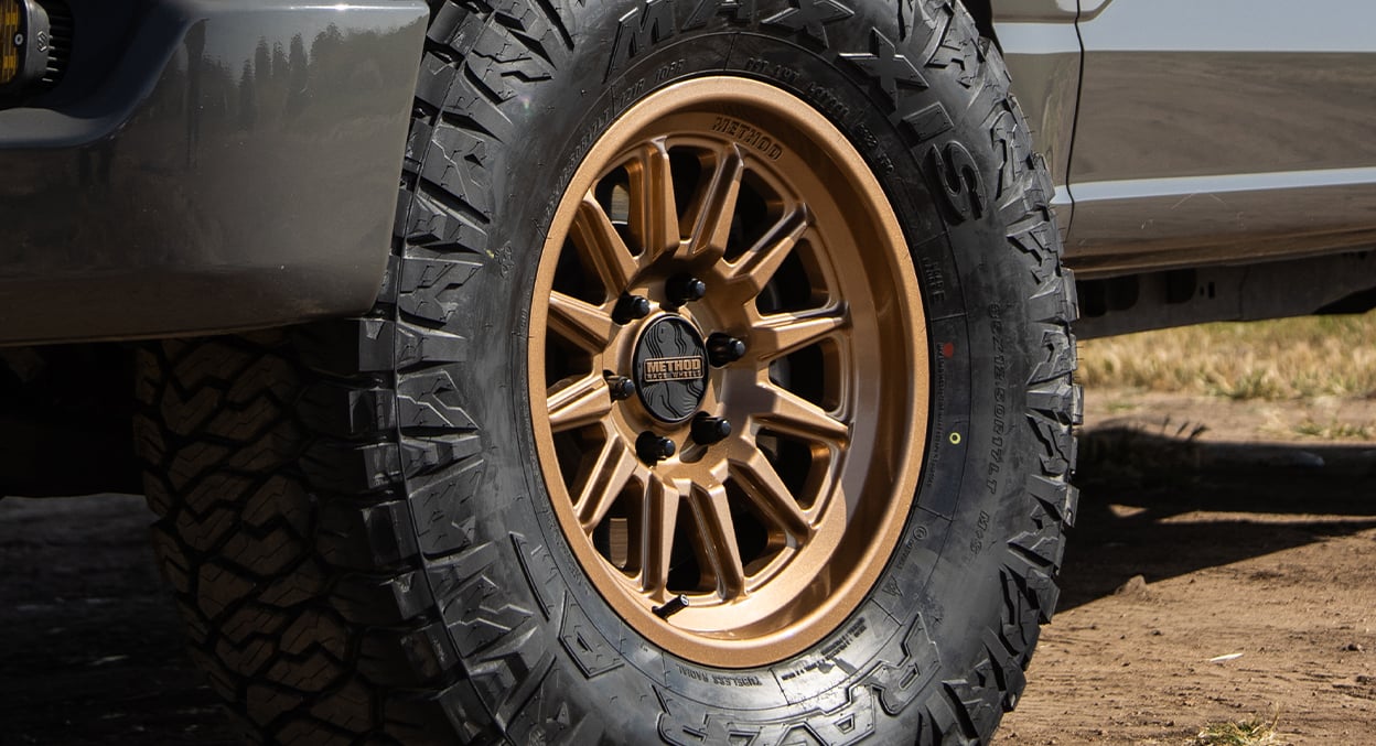 (set of 4) Method MR323 Gloss Bronze | 18x9" +12mm | 8x180mm Wheel