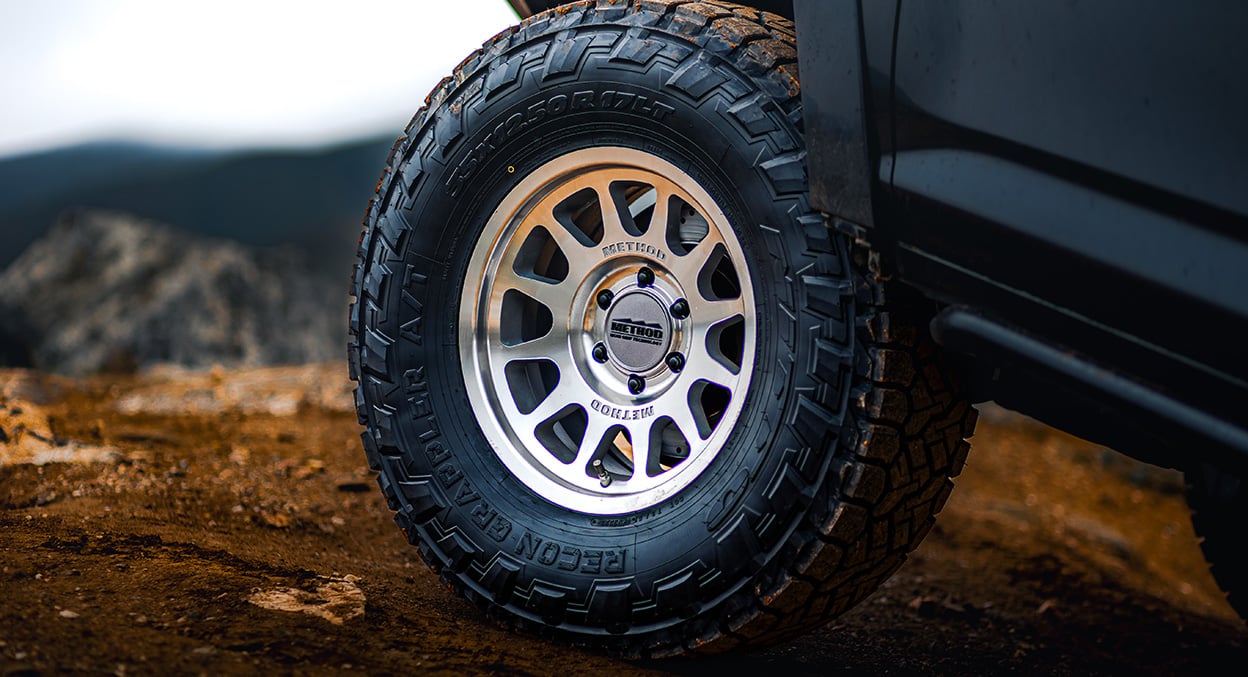 (set of 4) Method MR703 Machined | 17x8.5" +35mm | 5x150mm Wheel