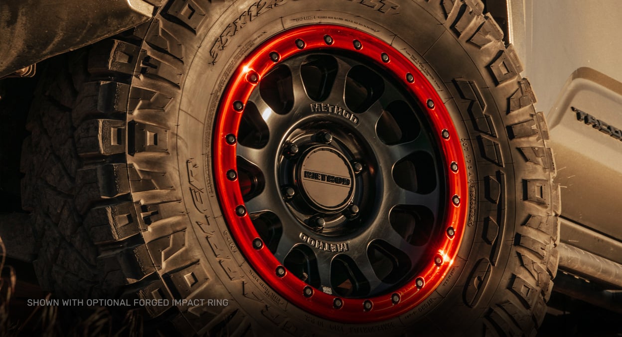 (set of 4) Method MR709-HD Matte Black | 18x9" +12mm | 6x5.5in Wheel