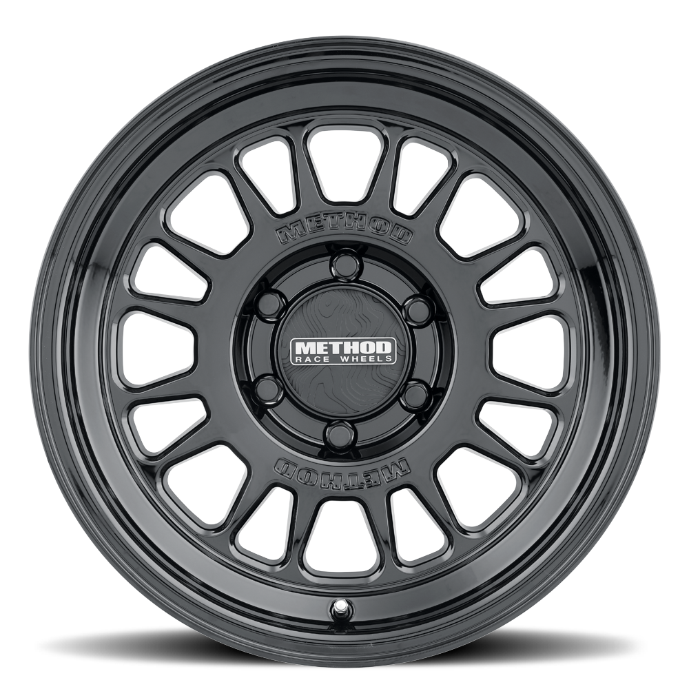 (set of 4) Method MR318 Gloss Black | 18x8.5" +35mm | 6x135mm Wheel