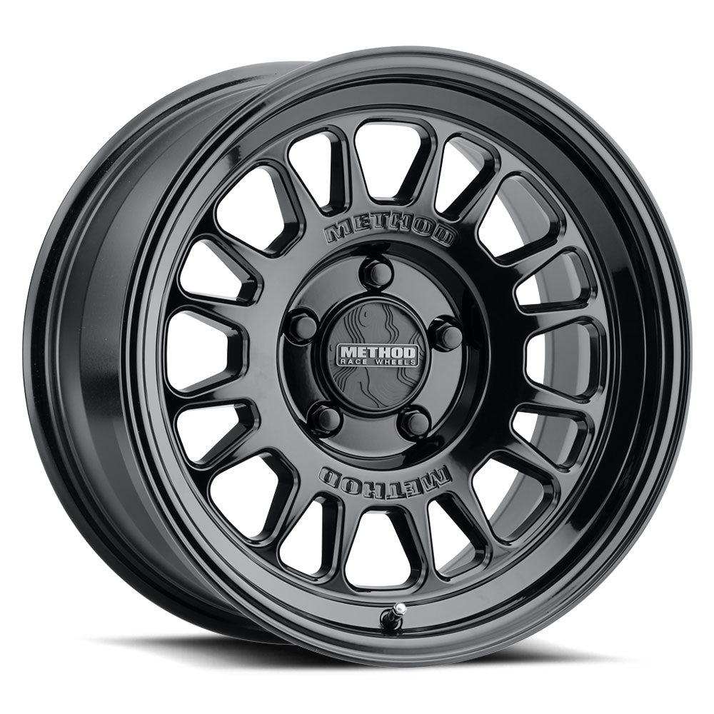 (set of 4) Method MR318 Gloss Black | 18x8.5" +35mm | 6x135mm Wheel