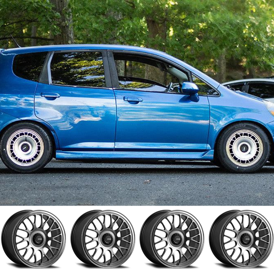 (set of 4) Konig MRK1 Hyper Carbon | 15x7 +35mm For Honda Fit