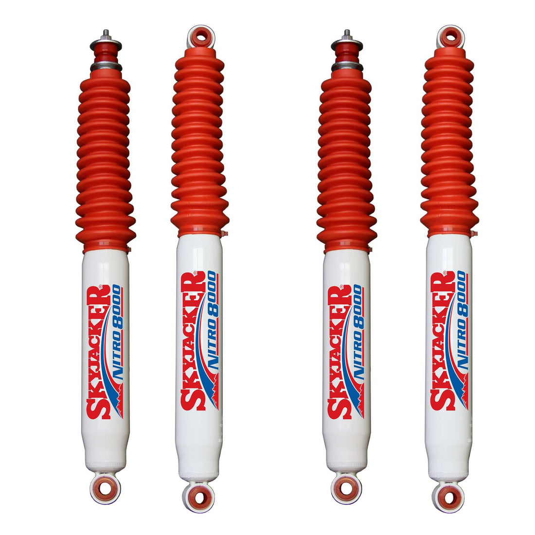 Skyjacker N8000 Nitrogen Gas Shocks Set - 1980-1986 Ford F-250 4WD Leafs