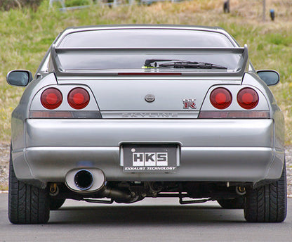 HKS Super Turbo Muffler Ti Exhaust - Nissan Skyline GT-R BNR33 RB26DETT 95-98