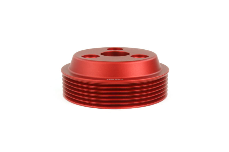 Perrin Lightweight Water Pump Pulley - Red | 2015-2021 Subaru WRX (PSP-ENG-111RD)