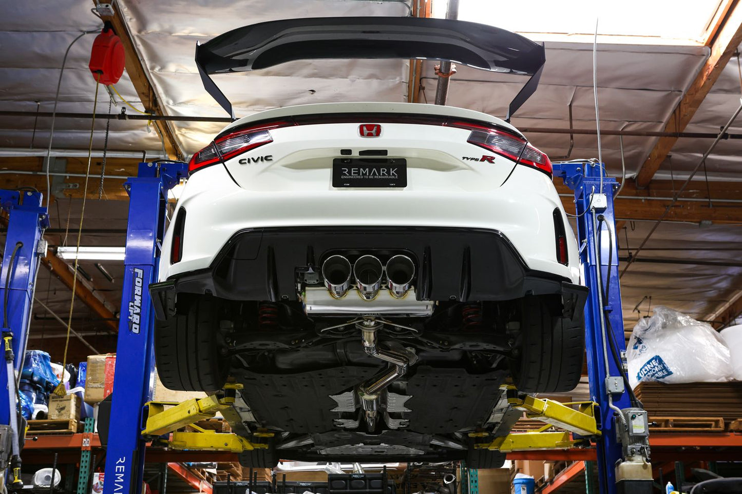 Remark Sports Touring Q-Spec Triple Tip Catback & Front Pipe | 2023+ Honda Civic Type-R (RK-C3076H-09Q)