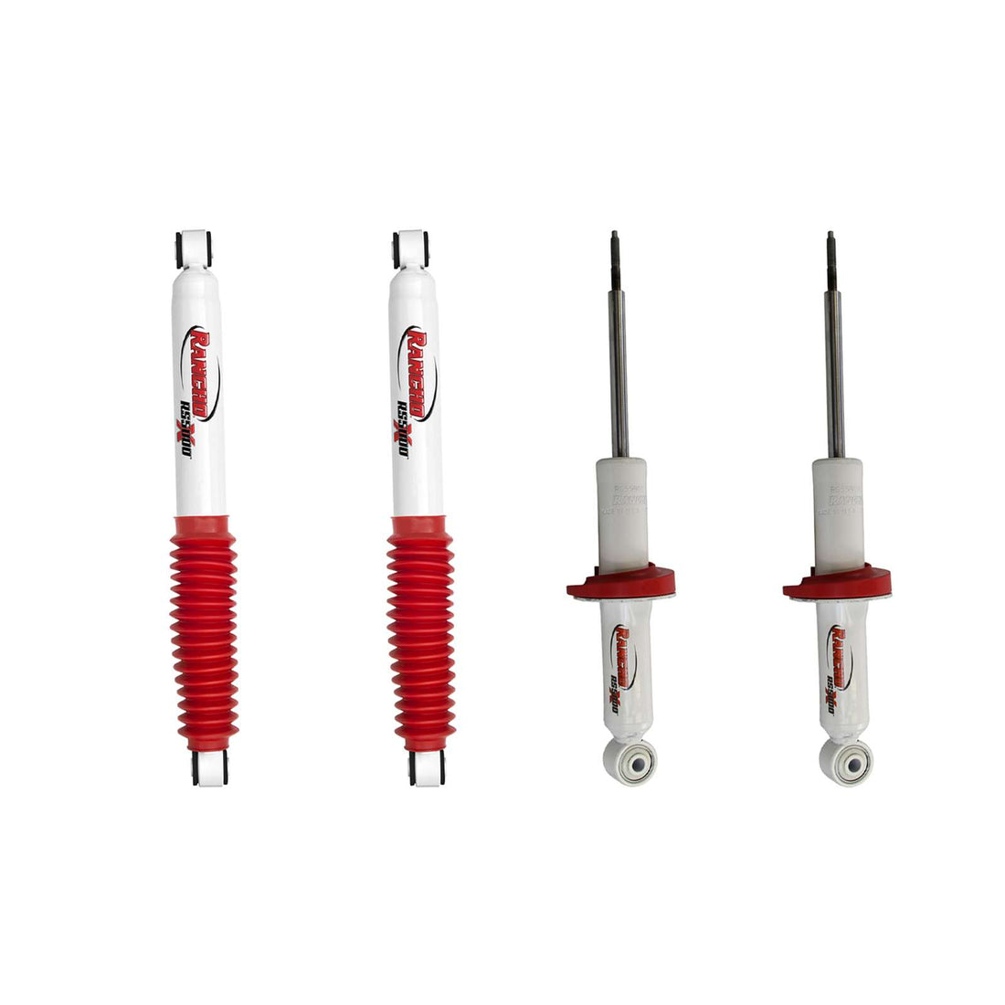 Rancho RS5000X Gas Strut & Shocks Set w/0" lift - 2015-2022 GMC Canyon 4WD RWD