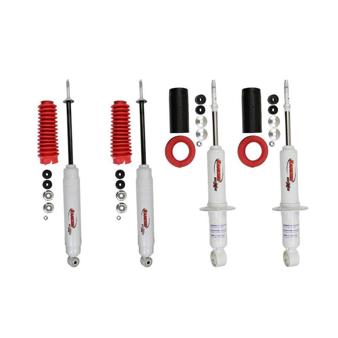 Rancho RS5000X Gas Strut & Shocks Set w/0" lift - 2000-2006 Toyota Tundra 4WD