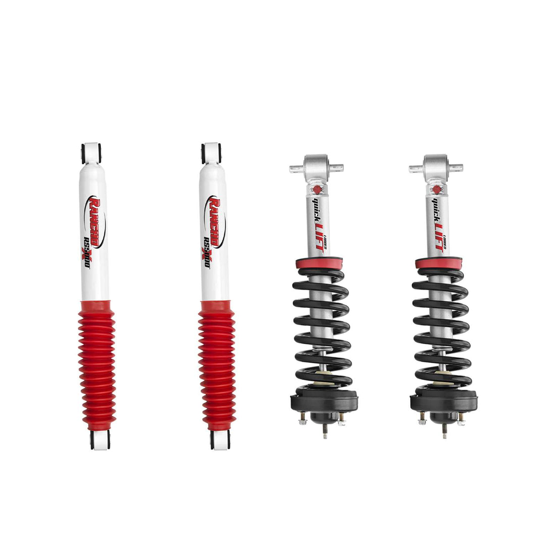 Rancho Quicklift Leveling Strut + Rear RS5000x Gas Shocks Set - 2019-2022 GMC Sierra 1500 Limited 4WD