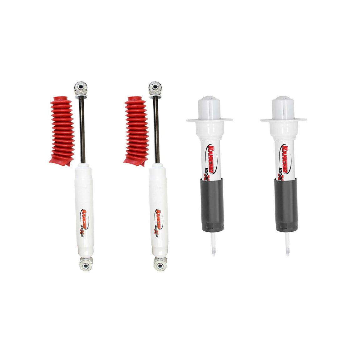 Rancho RS5000X Gas Shocks Set w/0" lift - 2002-2012 Jeep Liberty 4WD RWD