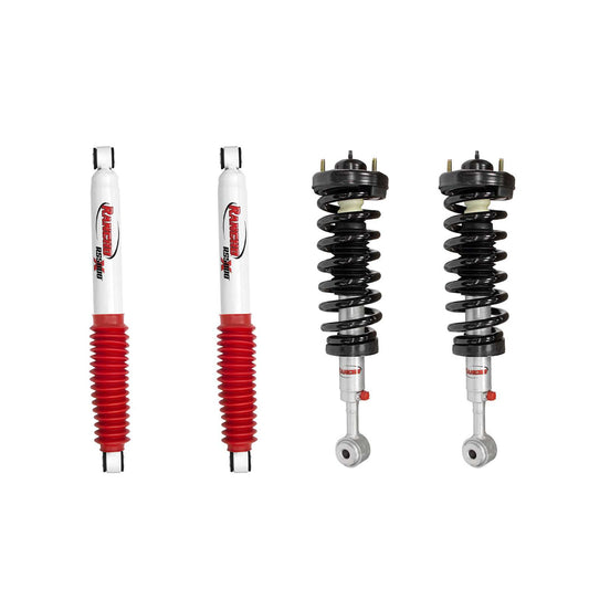 Rancho Quicklift Leveling Strut + Rear RS5000x Gas Shocks Set - 2004-2008 Ford F-150 4WD