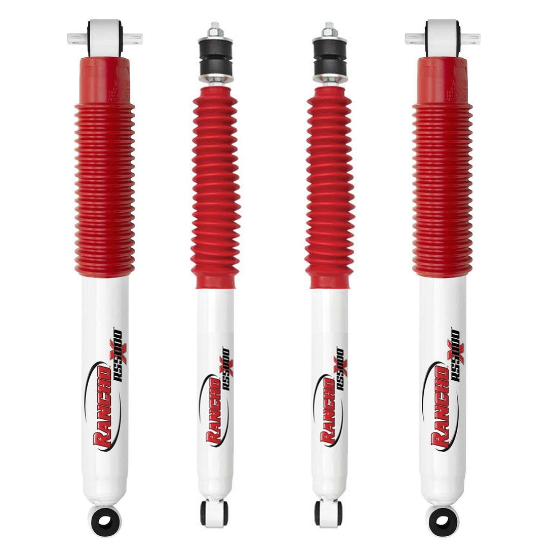 Rancho RS5000X Gas Shocks Set w/4" lift - 2004-2012 GMC Canyon 4WD RWD Non-Alum. Drive Shaft