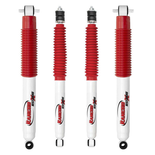 Rancho RS5000X Gas Shocks Set w/4" lift - 2004-2012 GMC Canyon 4WD RWD Non-Alum. Drive Shaft
