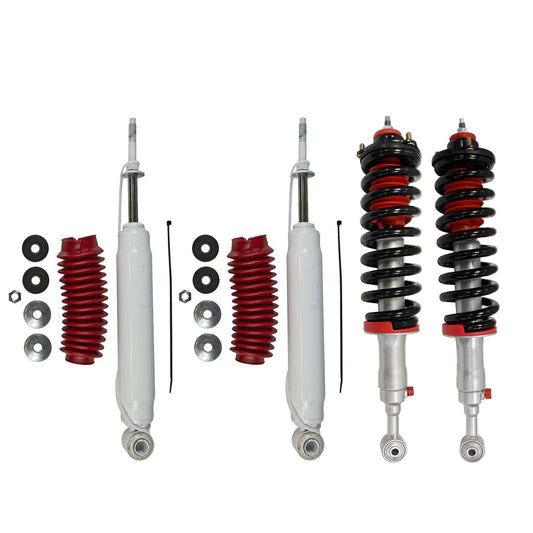 Rancho Quicklift Leveling Strut + Rear RS5000x Gas Shocks Set - 2003-2022 Toyota 4Runner