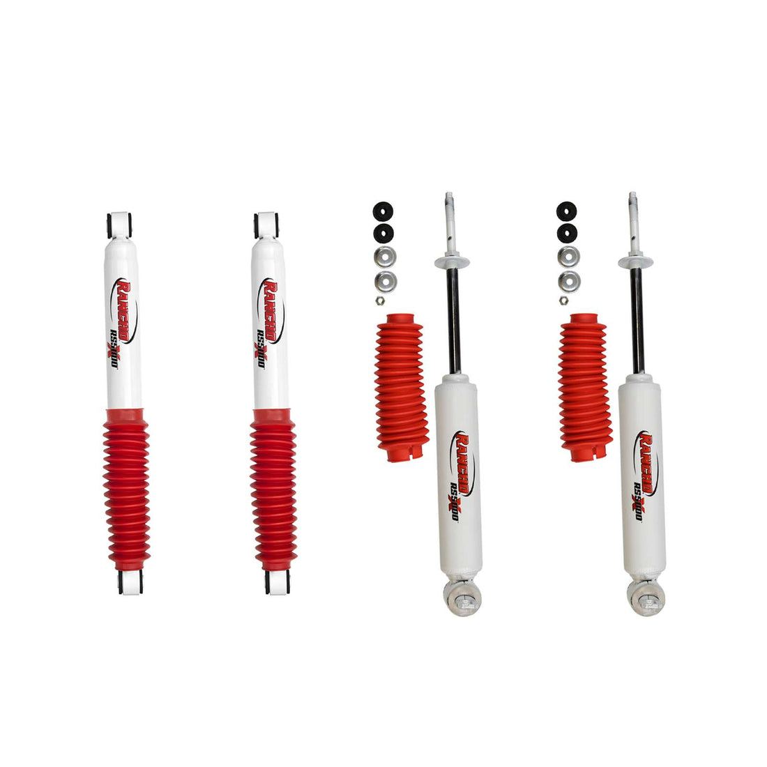 Rancho RS5000X Gas Shocks Set - 1993-1998 Toyota T100 RWD