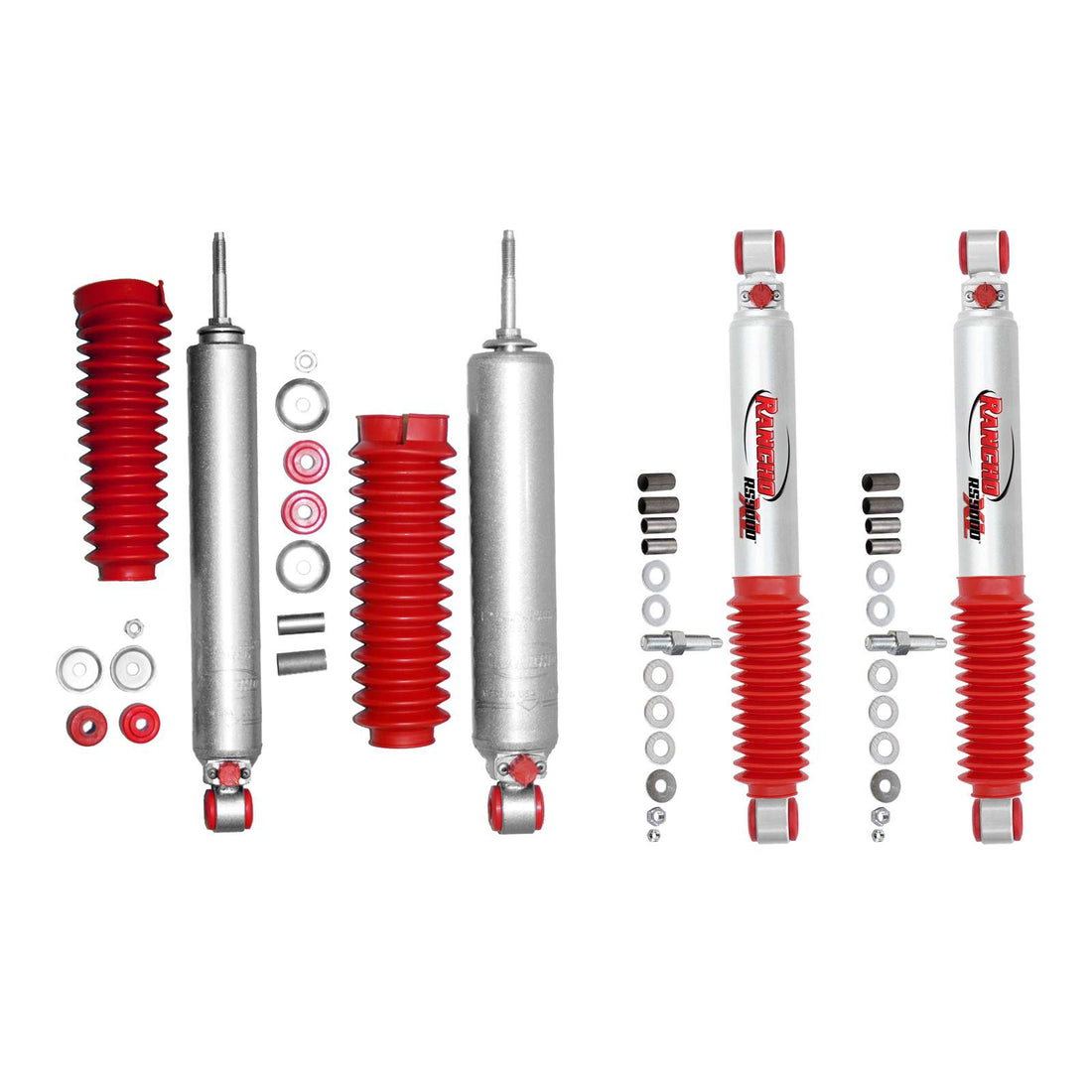 Rancho RS9000XL Adjustable Shocks Set w/2-4" lift - 1978-1979 Ford Bronco 4WD