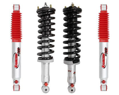 Rancho Quicklift Leveling Strut + RS9000XL Adjustable Shocks Set w/1.75" lift - 1995-2004 Toyota Tacoma 4WD RWD 6 Lug