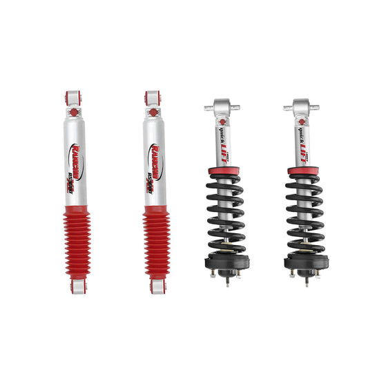 Rancho Quicklift Leveling Strut + RS9000XL Adjustable Shocks Set - 2019-2022 GMC Sierra 1500 Limited 4WD